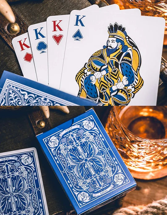 carti d ejoc Sanctuary-Blue-Playing-Cards
