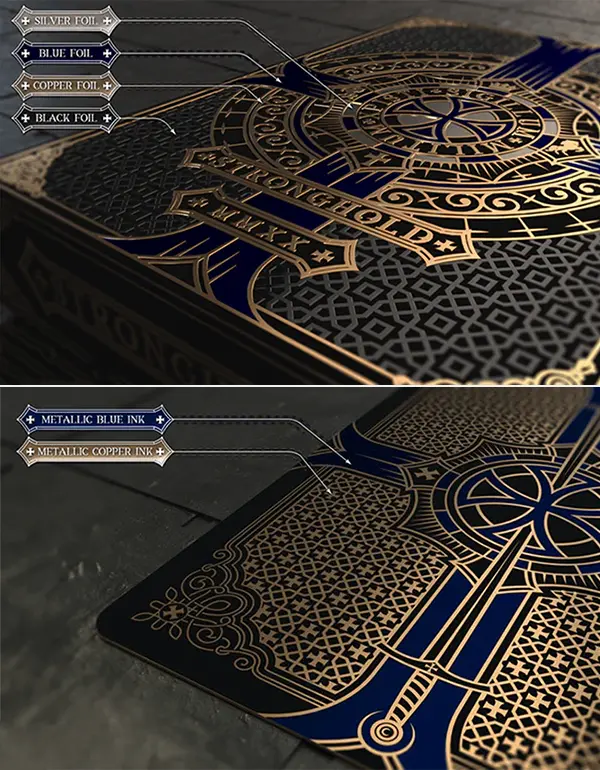 Stronghold Sapphire Special Edition metallic foil