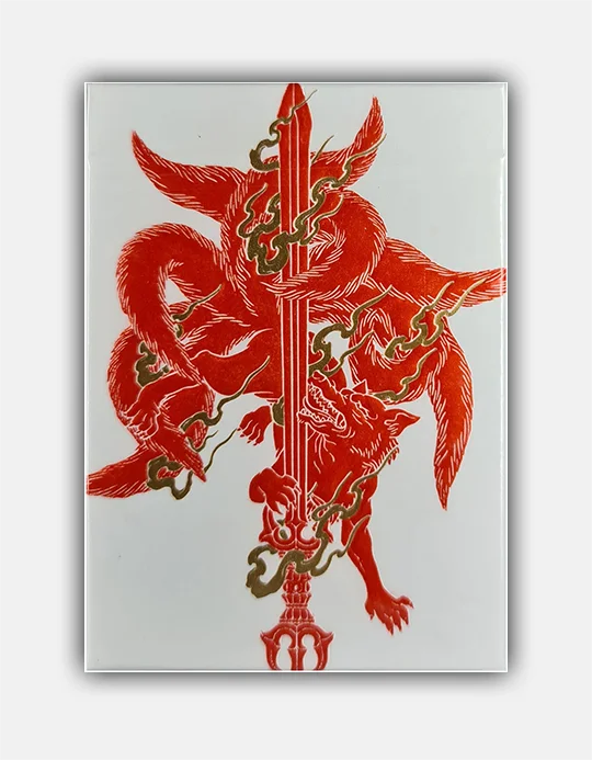 carti d ejoc Sumi-Kitsune-Tale-Teller-Craft-Letterpressed-Tuck-Playing-Cards-by-Card-Experiment