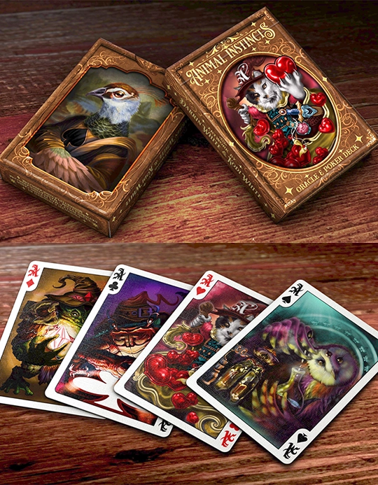 The Animal Instincts Poker and Oracle (Vrajitor) - Carti De Joc