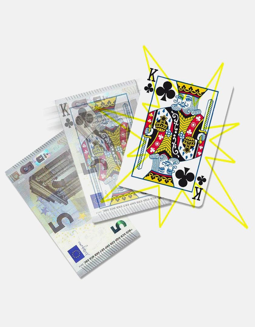 Bani in carte