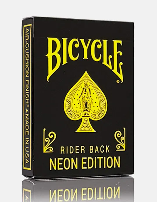 Bicycle Neon Rider Back Yellow-Starburst - Carti de joc