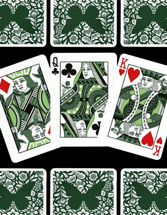 Butterfly -Workers ed. - Carti de joc marcate - Verde