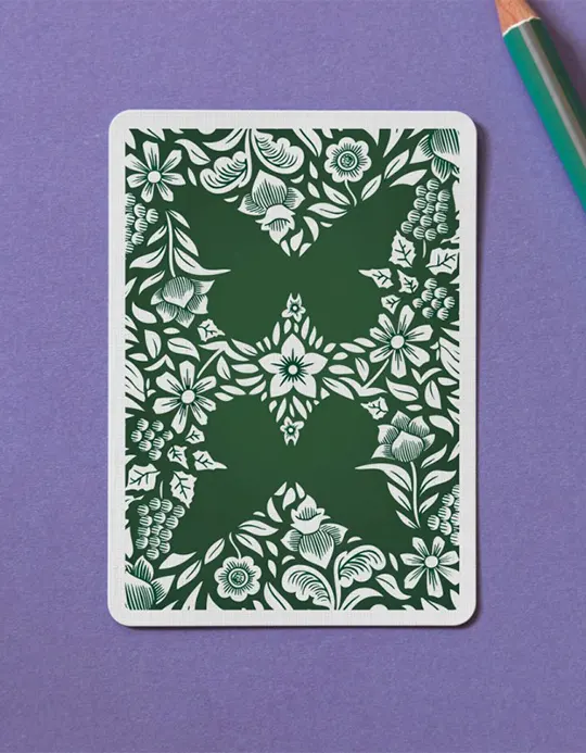 Butterfly -Workers ed. - Carti de joc marcate - Verde