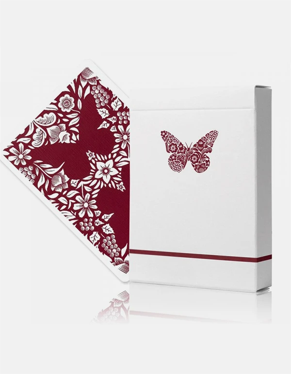butterfly workers rosu carti de joc fata