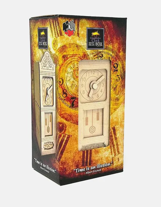 Secret Escape Box - Grandfather Clock - Puzzle