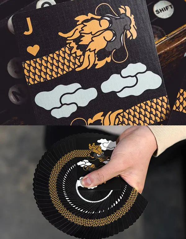 The Dragon - Negru - Carti de joc