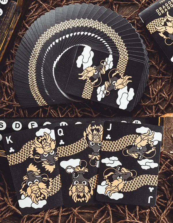 The Dragon - Negru - Carti de joc