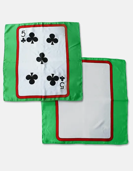 Esarfa carte - Verde -60 cm - Set 2 carti