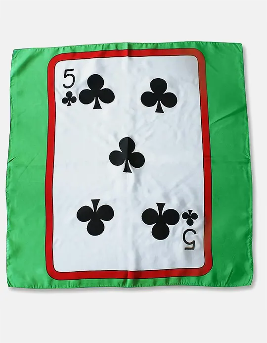 Esarfa carte - Verde -60 cm - Set 2 carti