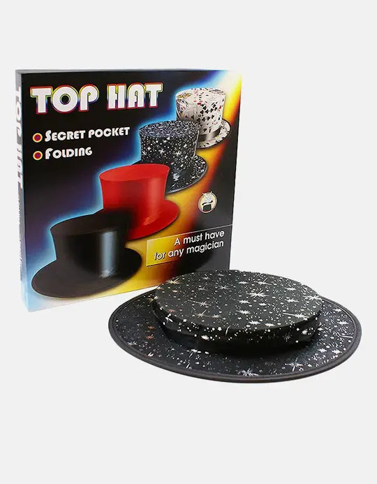 Jobenul Pliabil Cu Buzunar Secret - Stele - Folding Top Hat with Secret Pocket