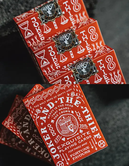 JT Crown - Rosu - Joker and Thief - Carti de joc