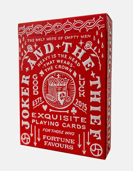 JT Crown - Rosu - Joker and Thief - Carti de joc