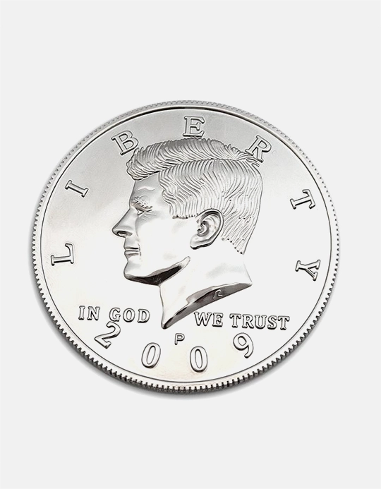 Moneda Jumbo half Dollar