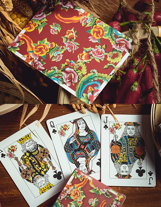 Phoenix and Peony Rosu - Carti de joc