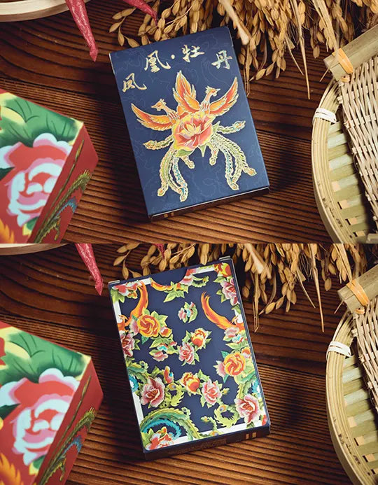 Phoenix and Peony Albastru - Carti de joc