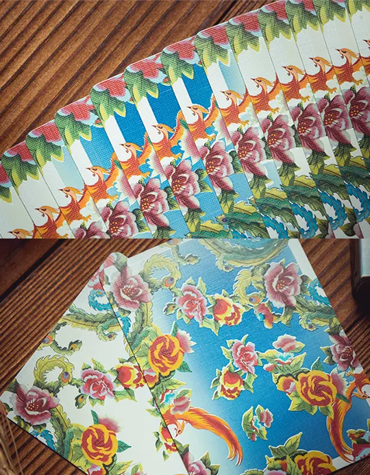 Phoenix and Peony Albastru - Carti de joc