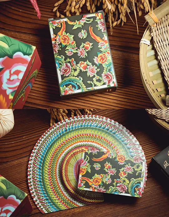 Phoenix and Peony Verde - Carti de joc