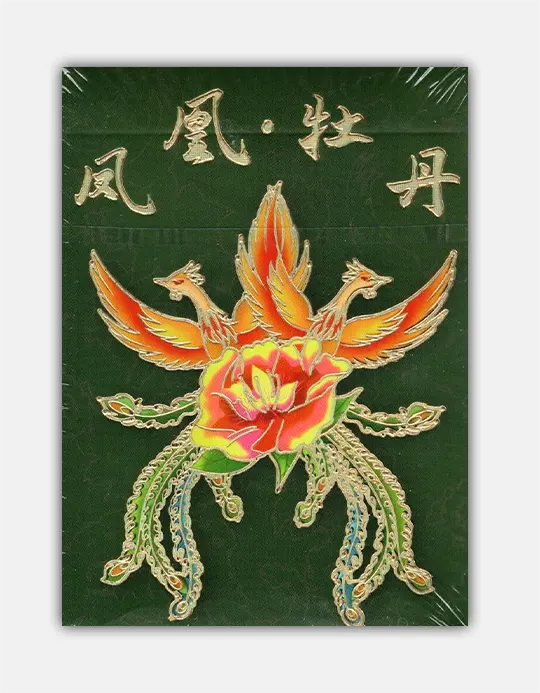 Phoenix and Peony Verde - Carti de joc