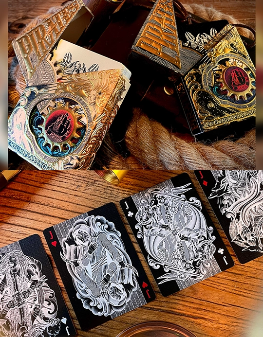 Pirate (Night) - Carti de Joc Cu Cutie Mecanica