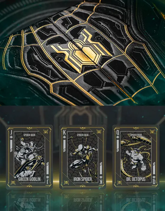 Spider-Man: Black & Gold (Hartie) - Carti de joc deluxe