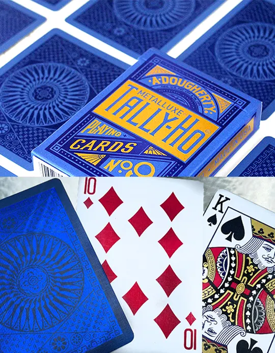 Tally Ho Blue (Circle) MetalLuxe - Carti de joc