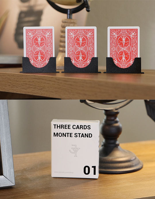 Three Cards Monte Stand - Albastru (Gimmick si instruc. online)