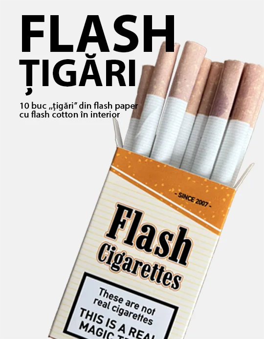 tigari flash paper si flash cotton