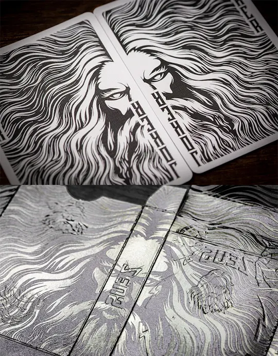 Zeus Sterling Silver - Carti de joc ed. limitata